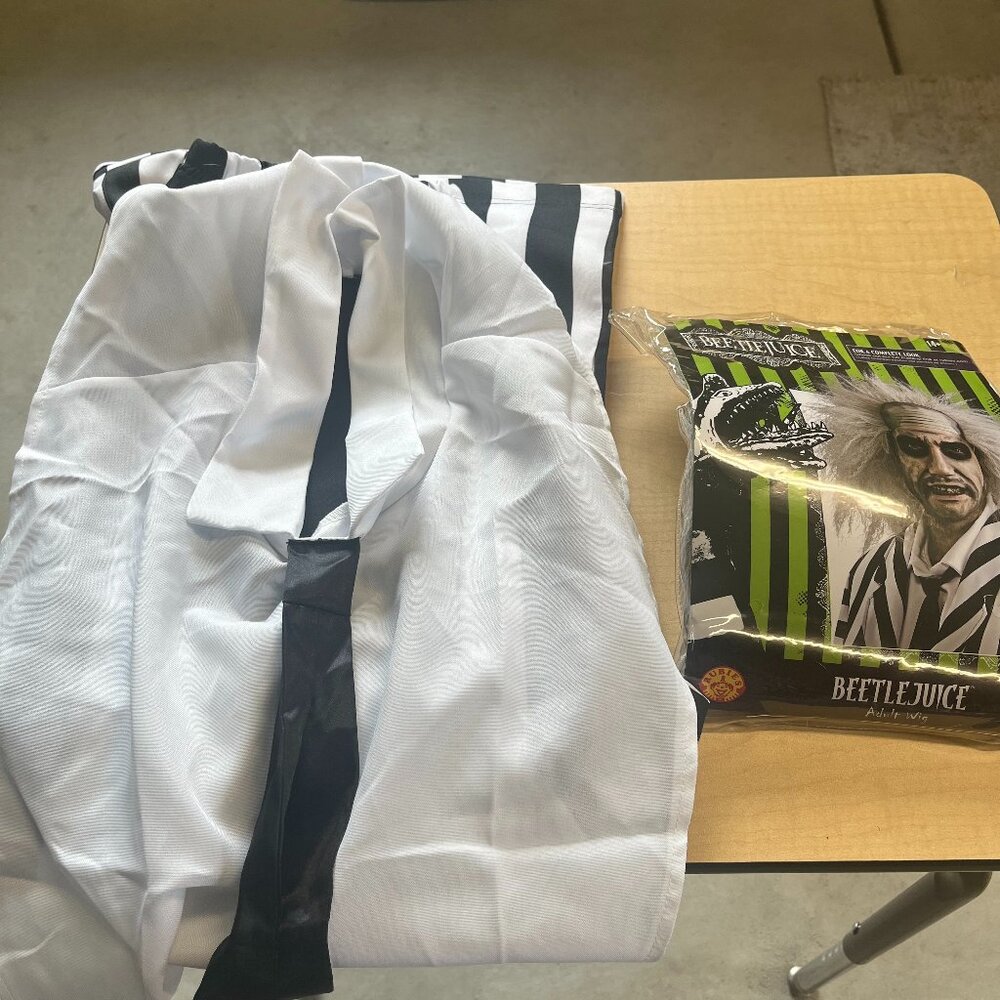 Beetlejuice Costume with Wig